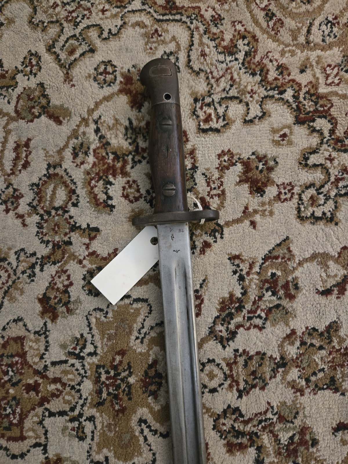 British WWI Remington Dated April 1915 M-1907 Sword Bayonet with M/44 Scabbard