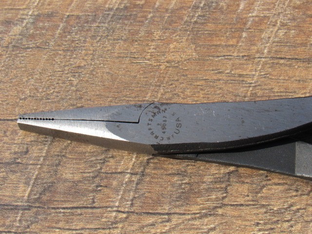 CRAFTSMAN TOOLS 9- 45807 8" DUCK BILL LONG NOSE PLIERS WF 945087 MADE IN USA