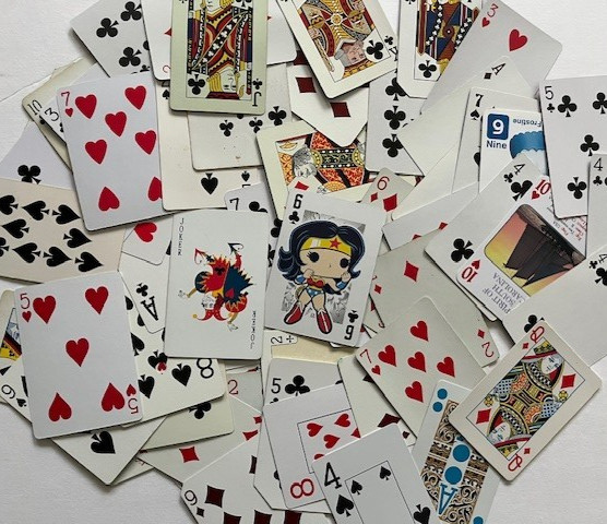 50 Random Vintage to Modern Playing Cards for Junk Journaling Single Swap Card