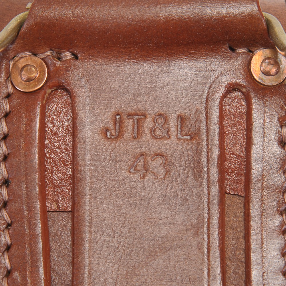 US WW2 M1916 Colt 1911 .45 Holster and Ka-Bar Sheath Premium Drum Dyed Leather