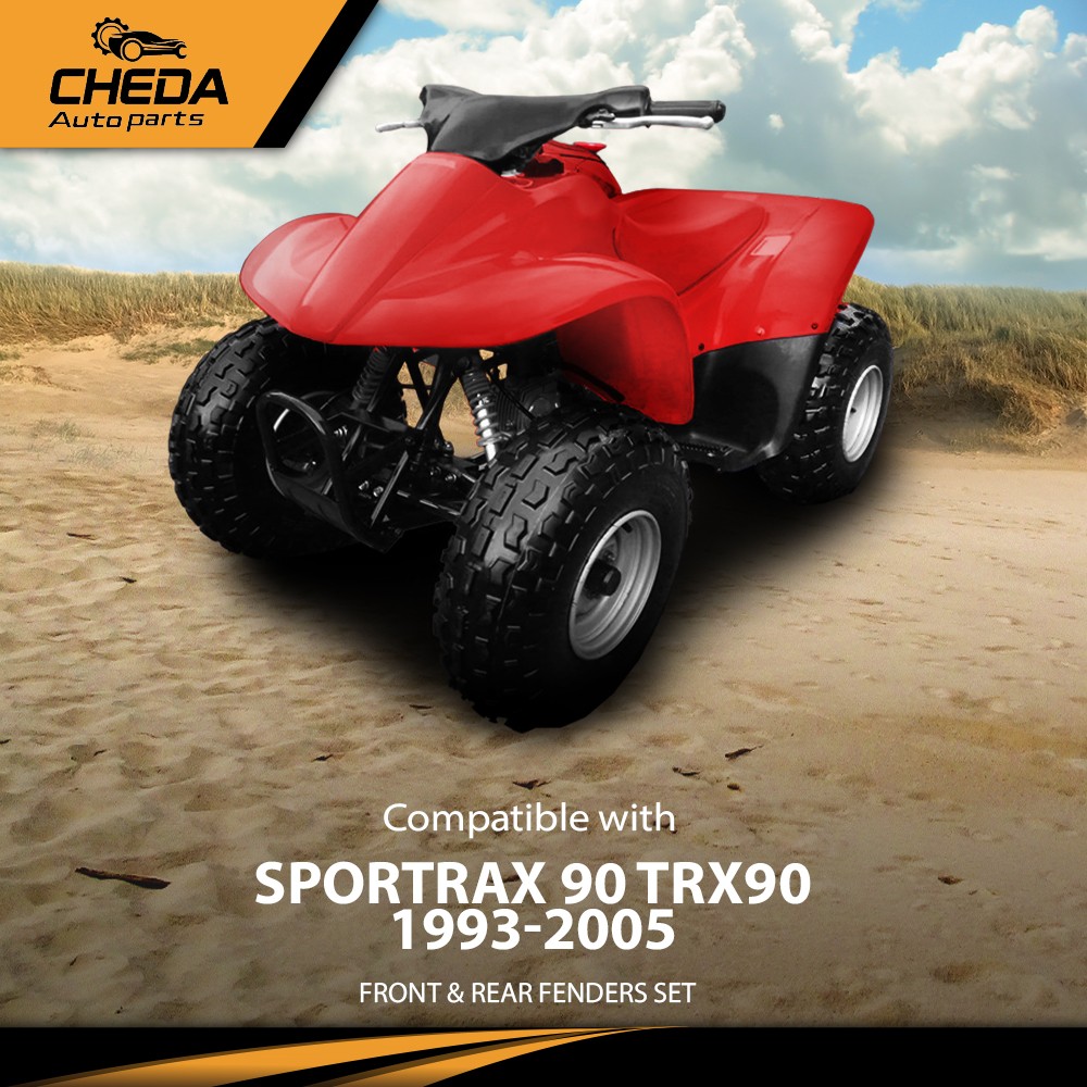 Fit For 1993-2005 Honda Sportrax 90 TRX90 Front And Rear Fenders Set ABS Plastic