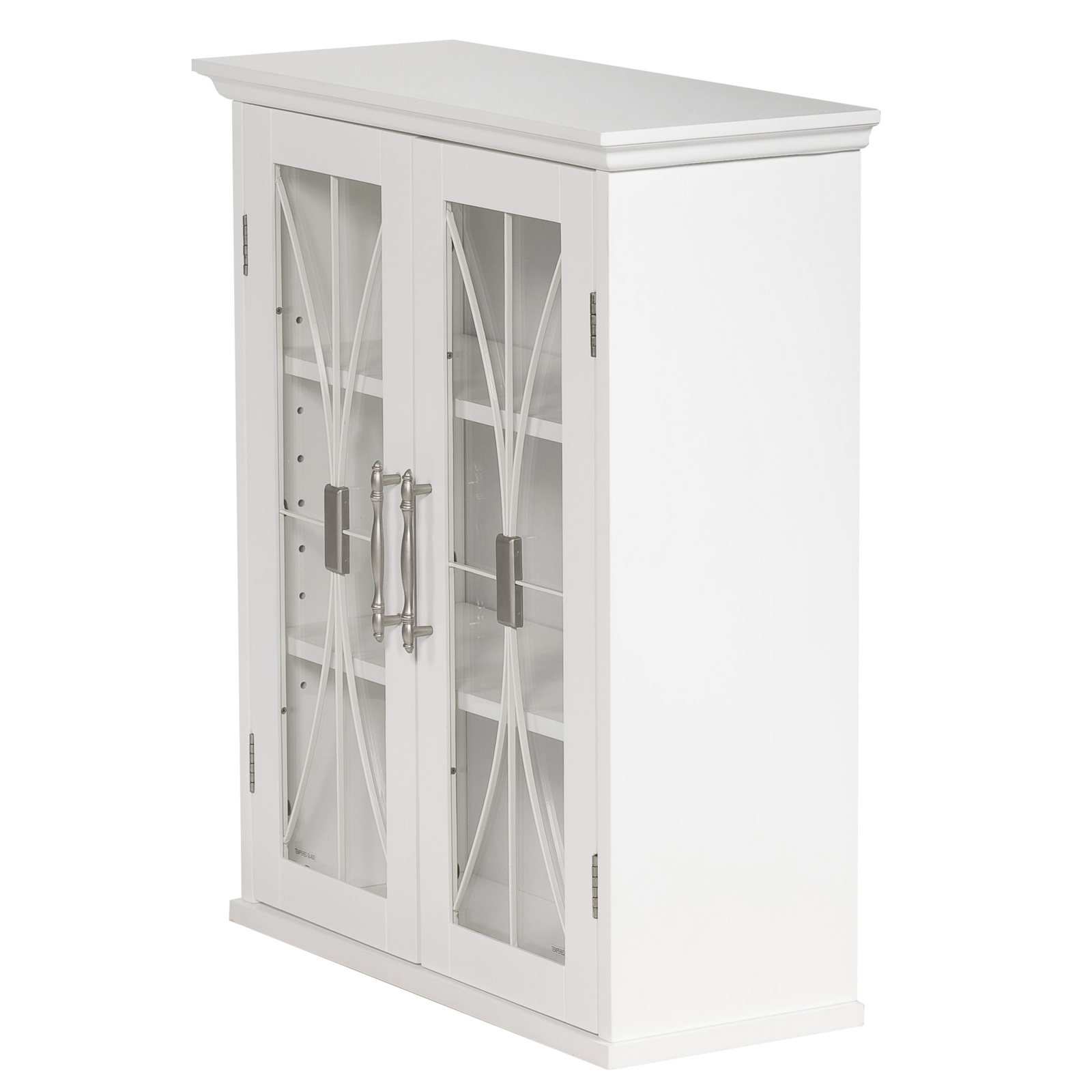 Delaney Removable Wooden Wall Cabinet with 2 Doors White