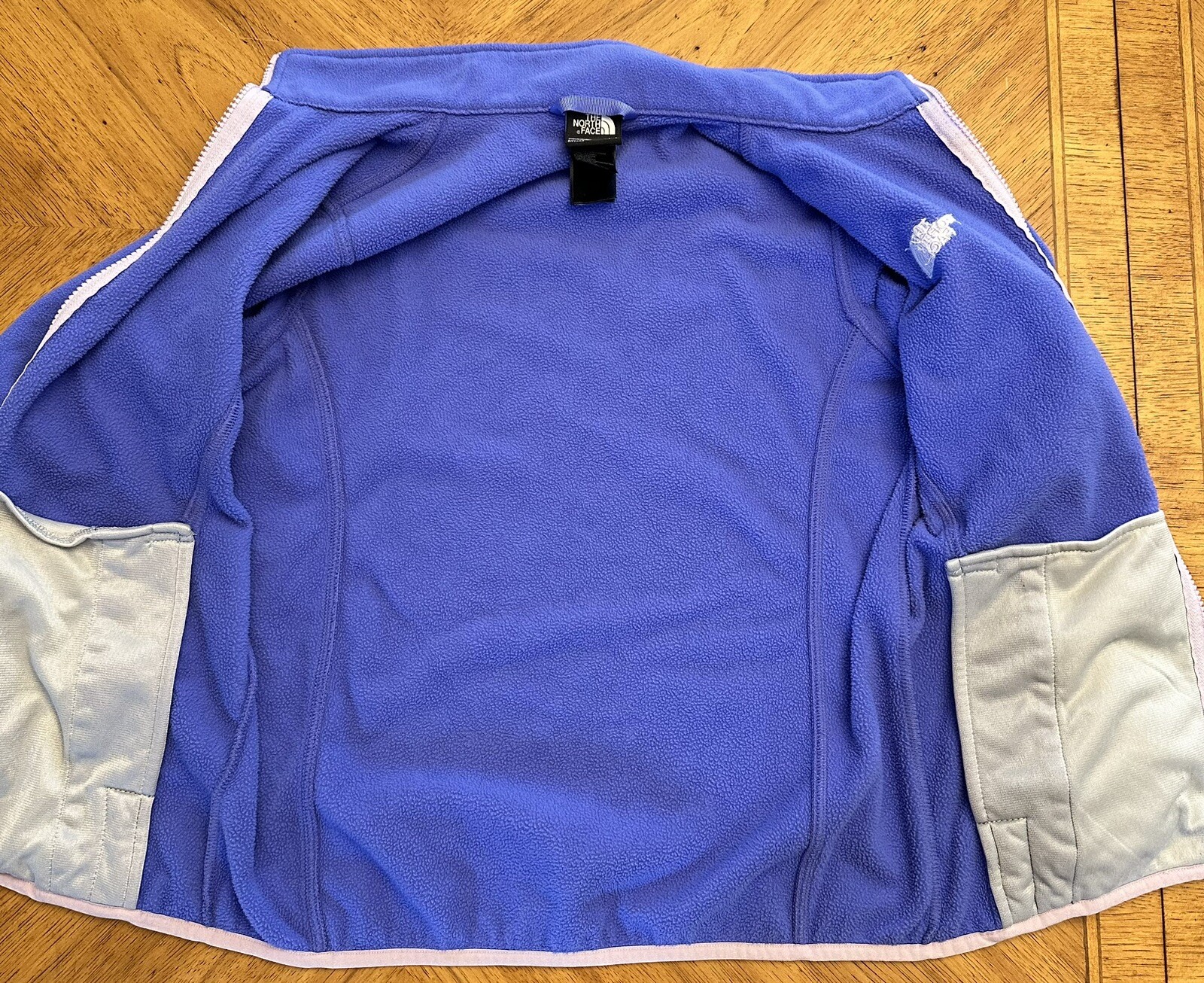 The North Face Jacket Girls Large Purple Grape Fleece Full Zip Outdoor Coat