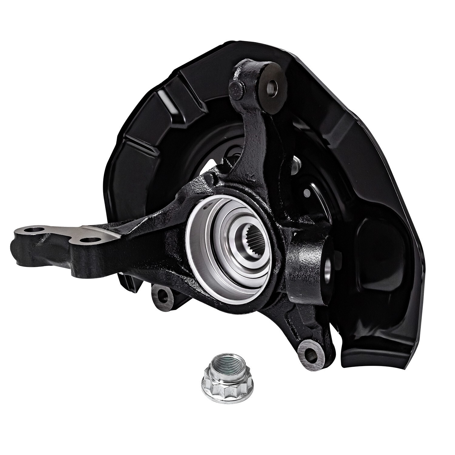 Pair Front Steering Knuckle & Wheel Hub Bearing for 2007 2008-2011 Toyota Camry