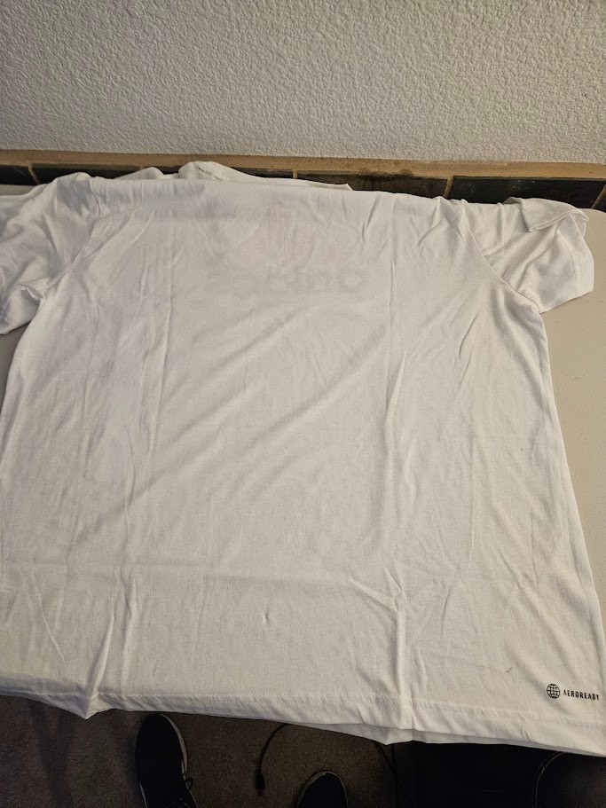 Adidas Trefoil Womans T Shirt White or Blue XL or XXL