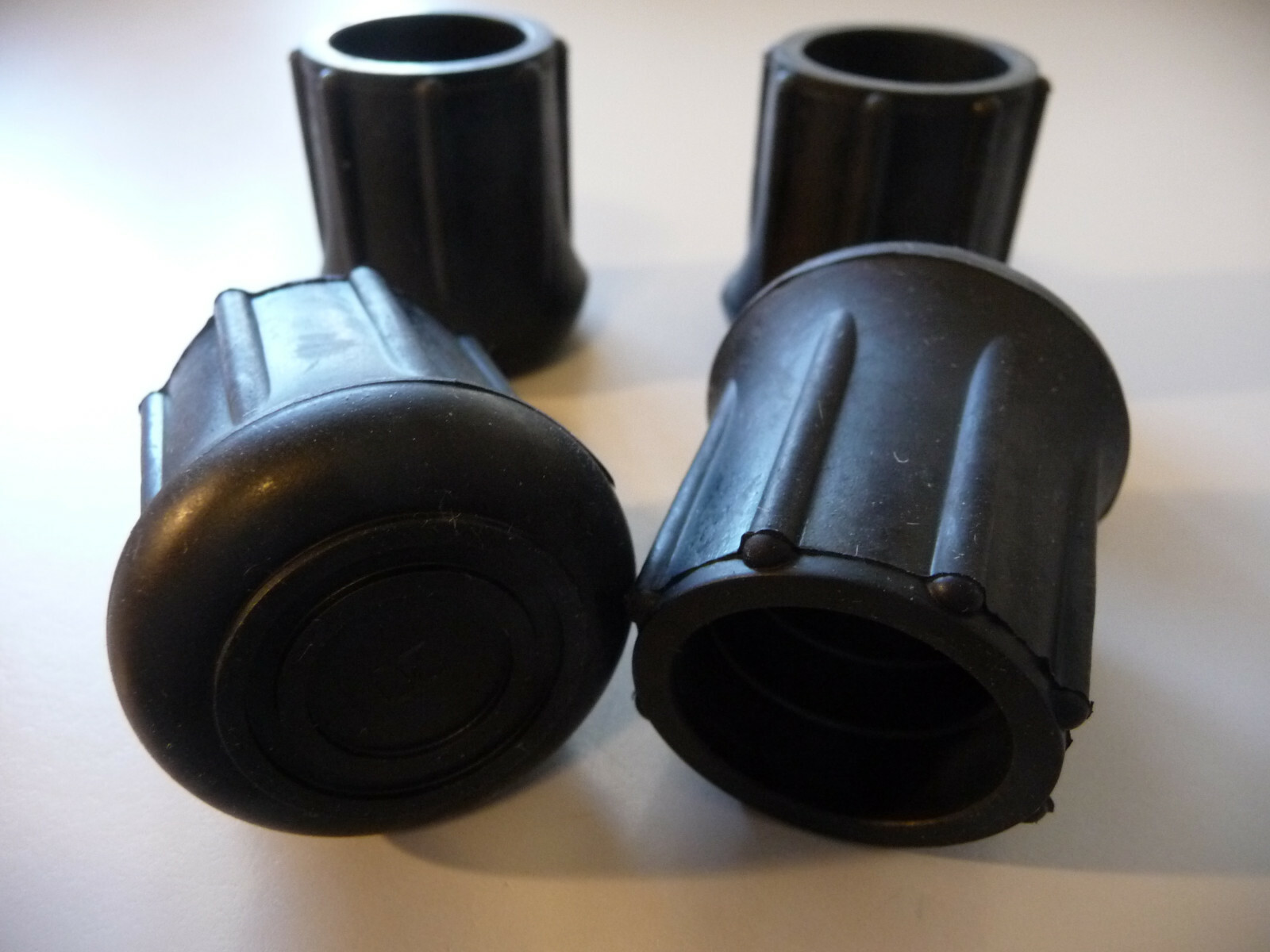 4 Pack 1" Rubber Crutch Tips, Cane Tips, Walker Tips, New $2.50 Each