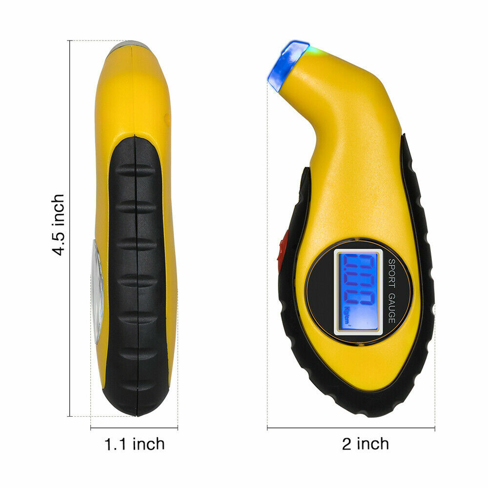 Tire Gauge Handy LCD Digital Air Pressure Gauge For Car Motorcycle Bicycle PSI