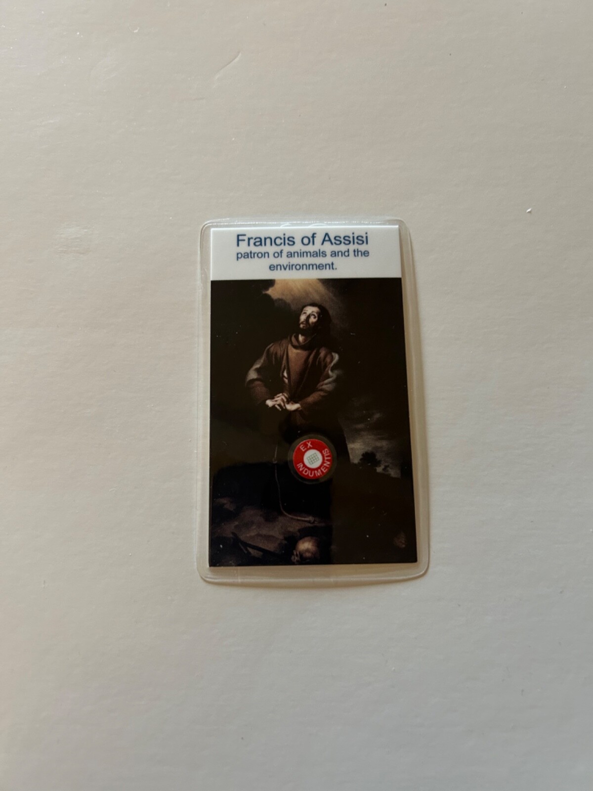 Saint Francis of Assisi 3rd Class Relic Card