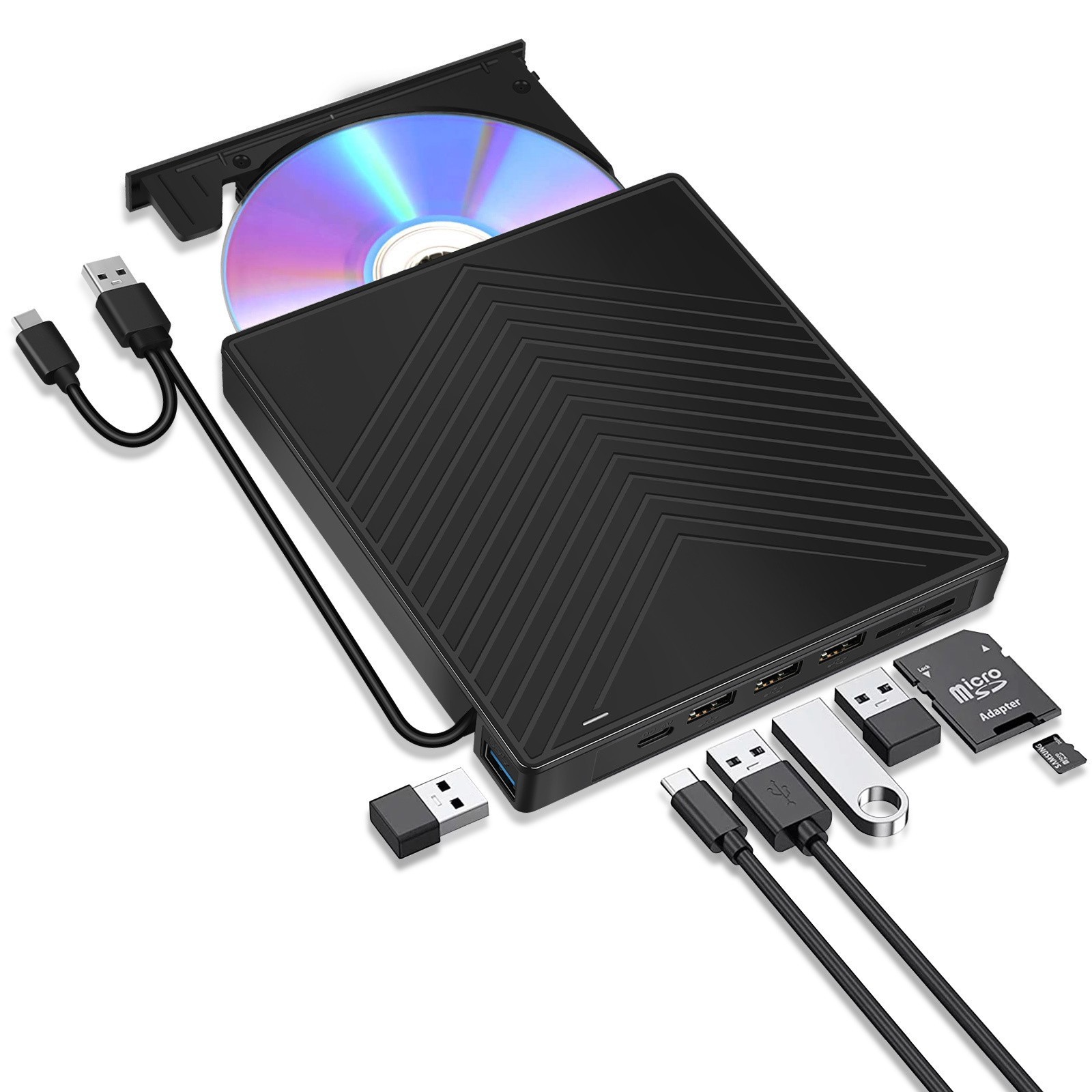External CD DVD Drive USB 3.0 Writer Burner Player for PC Laptop Windows 11 10