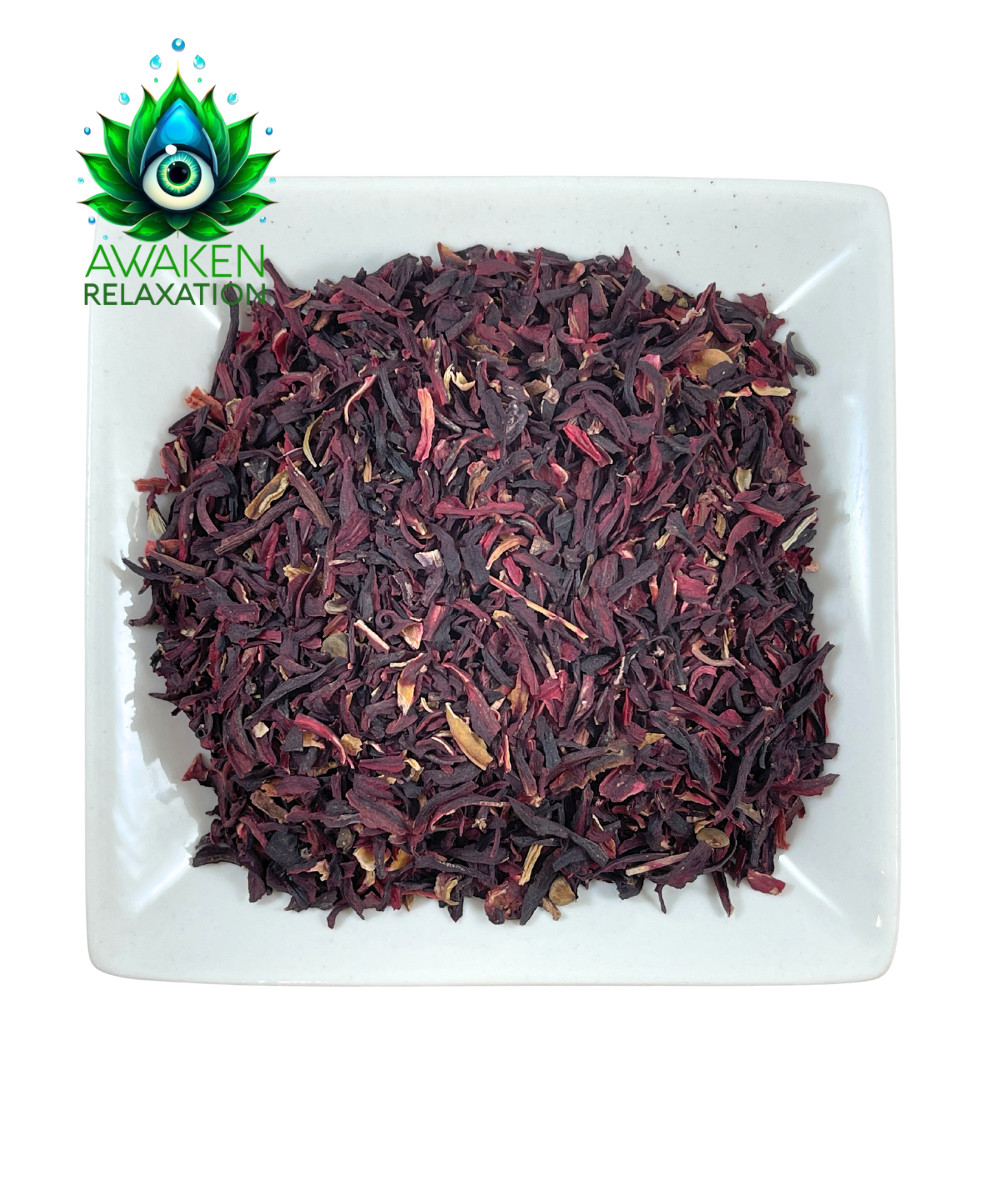 Organic Hibiscus Flowers C/S - 100% Pure, Non-GMO Hibiscus Sabdariffa, Vibrant