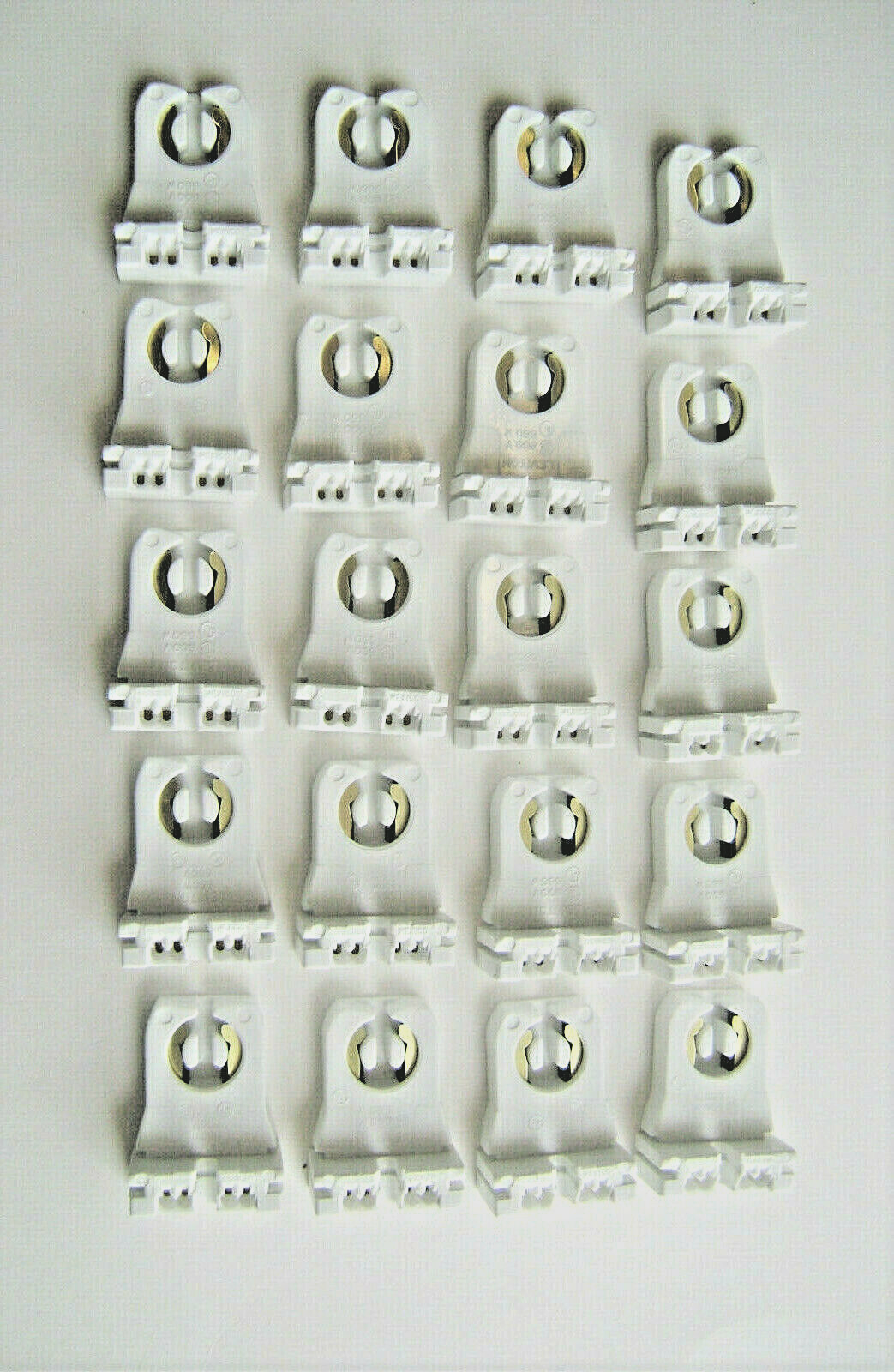 20x Leviton 13351 Non-Shunted Slide In T8 T12 Fluorescent Lamp Holder Socket