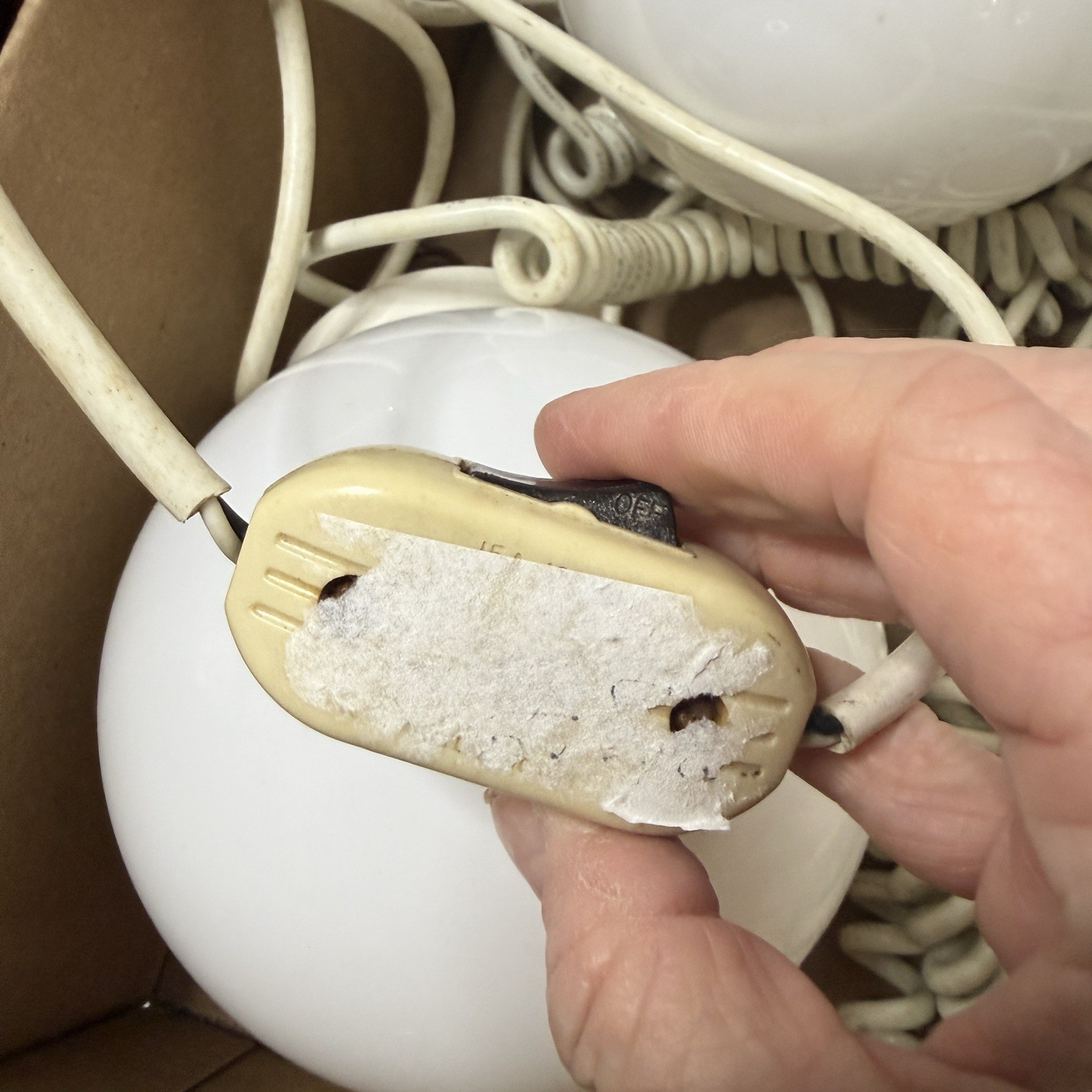 8 Globe Light Set Soft White 6” Globes Cord 30 ft Outdoor String Lights Tent