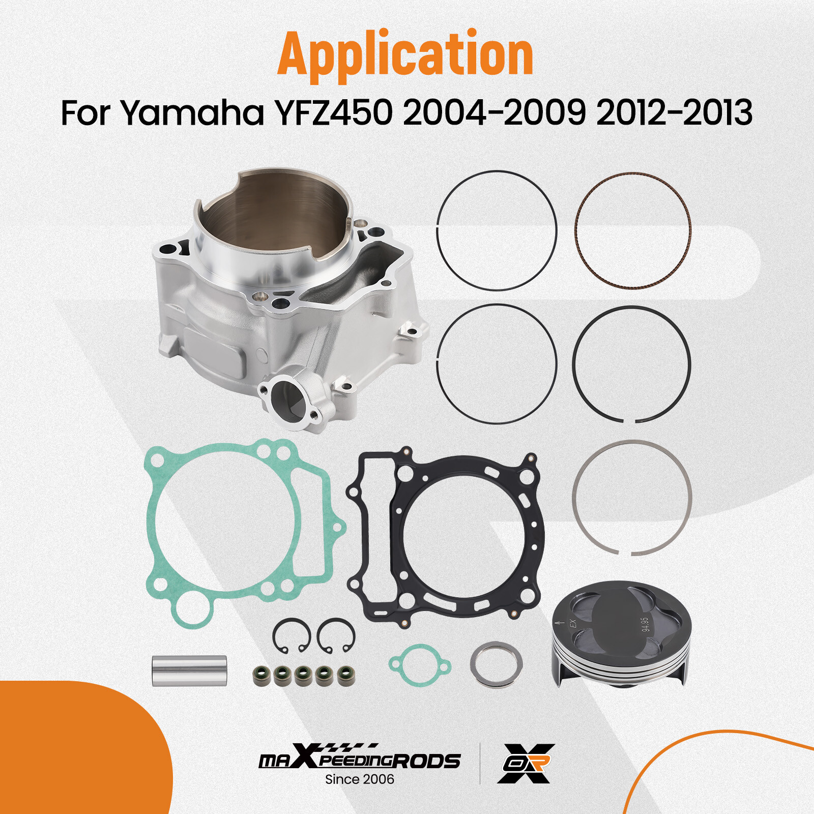 CYLINDER PISTON REBUILD KIT FOR YAMAHA WR 450F YZ 450F 2003-2005 YFZ450 04-13