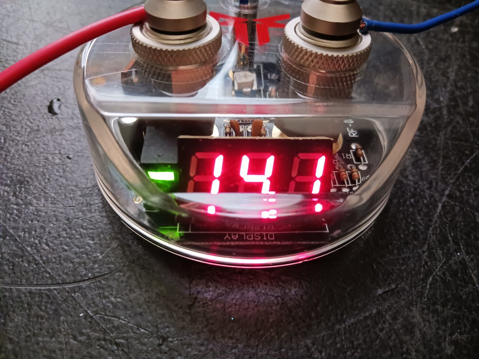 RARE NEW OLD SCHOOL ROCKFORD FOSGATE RP7436 VOLTMETER TOP FOR CAPACITORS