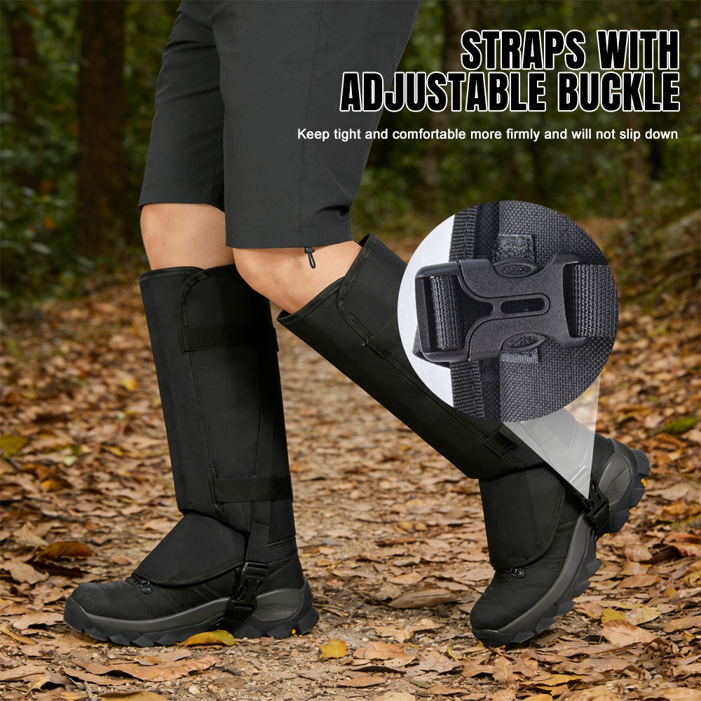 Outdoor Snake Gaiters Adjustable Anti-Bite Leg Guards Waterproof Chap Protector