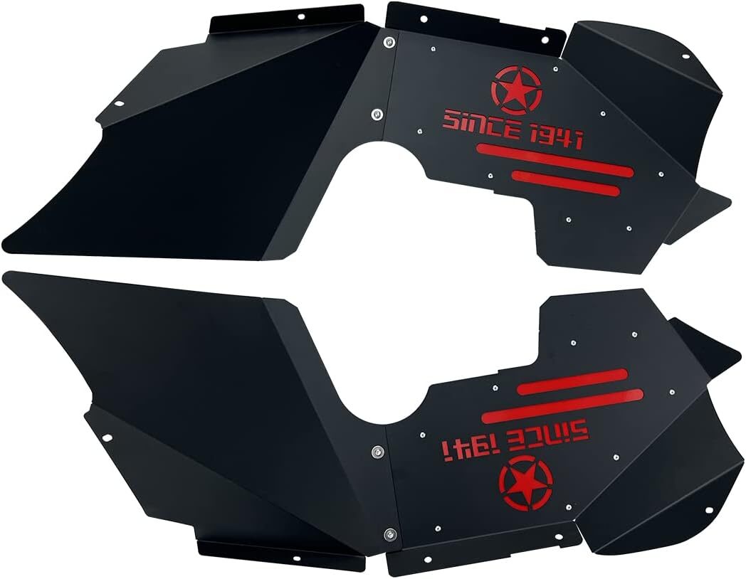 Front & Rear Inner Fender Liners for 2007-2018 Jeep Wrangler JK & JKU Unlimited