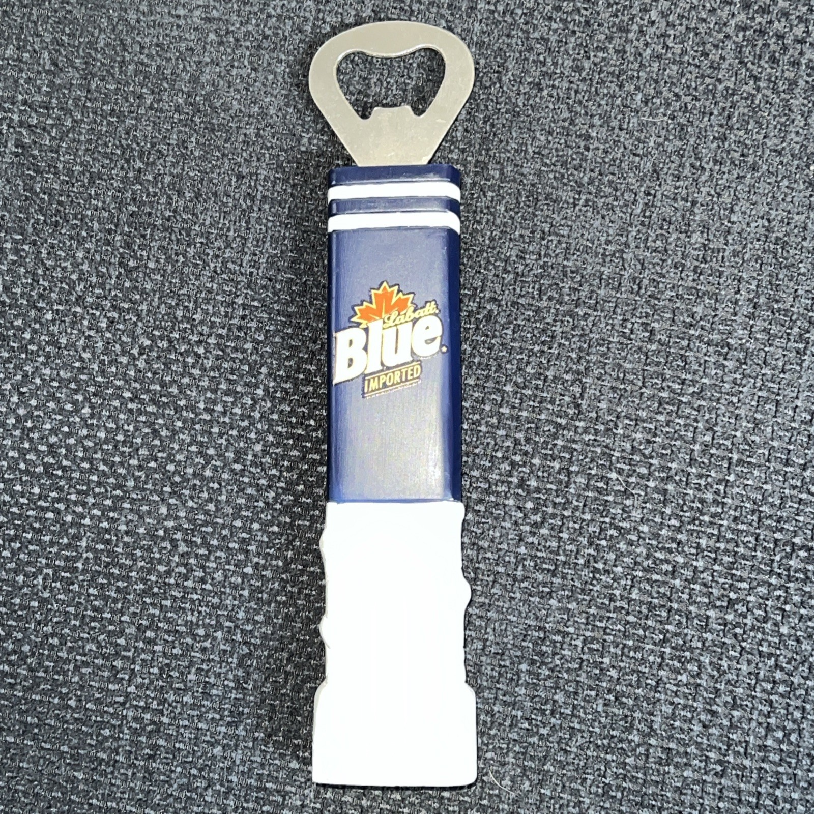 LABATT BLUE Imported Hockey Stick Handle Beer Bottle Opener