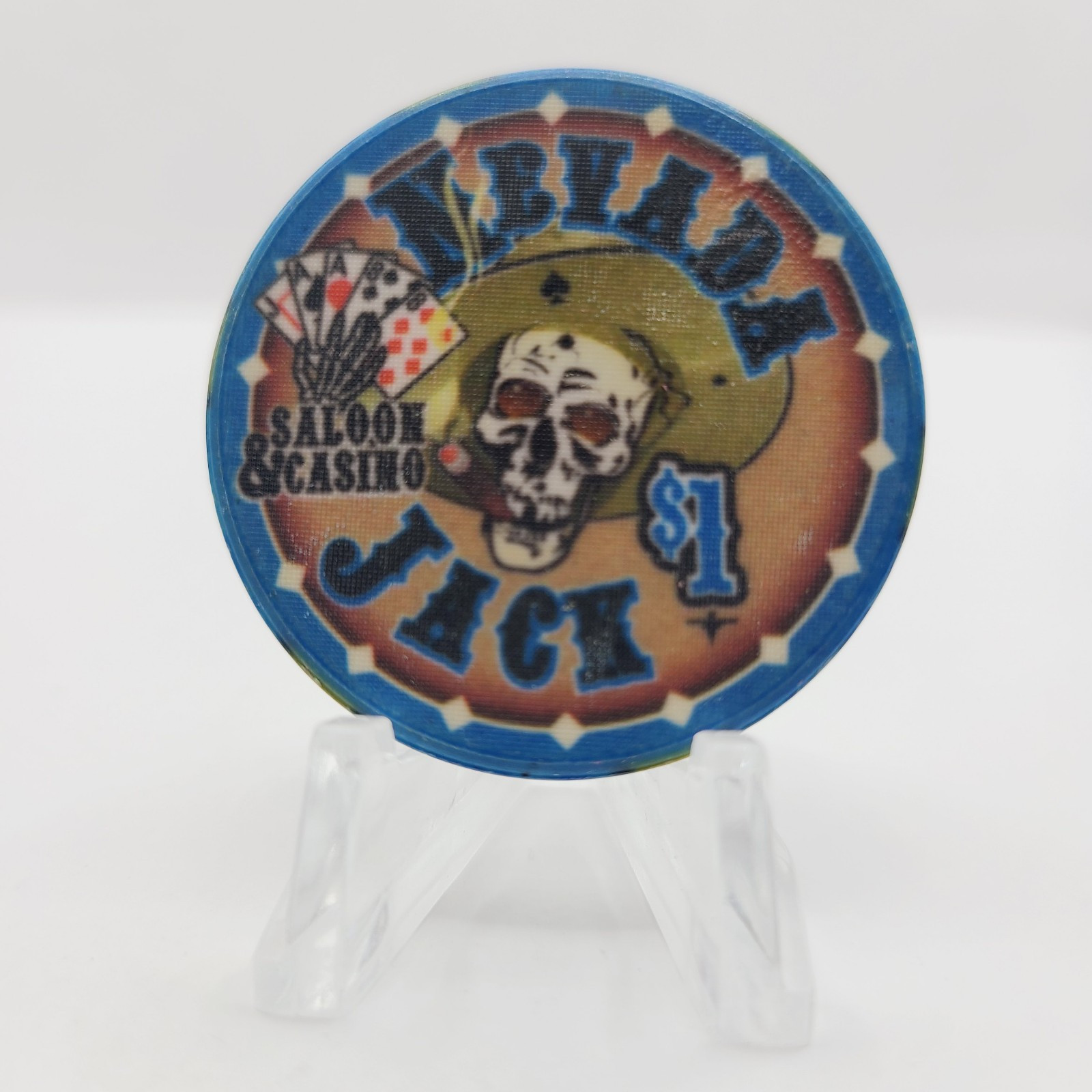 Nevada Jack Saloon Casino "VERY COOL FANTASY"  $1 Casino Chip