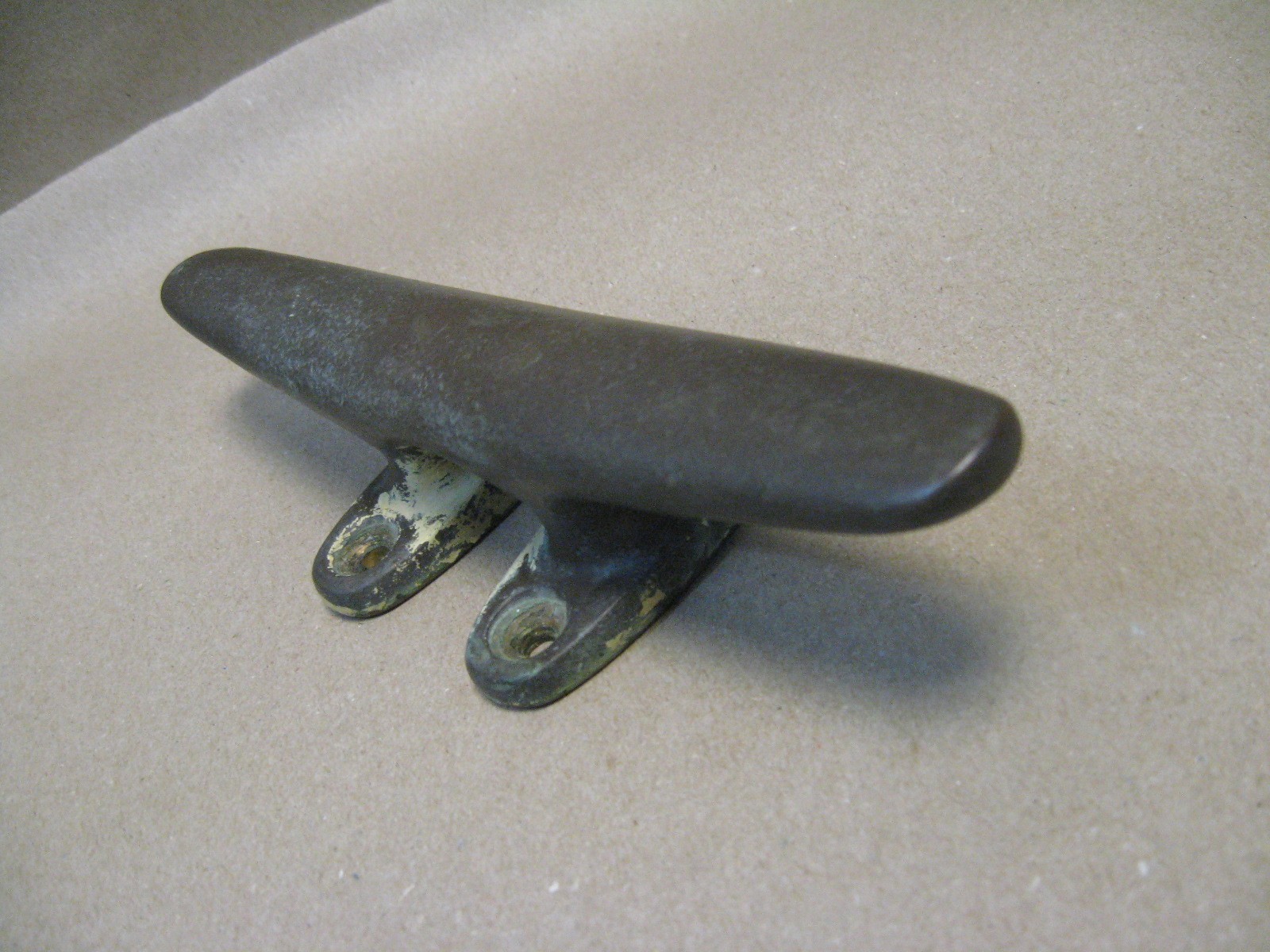 Antique Vtg 8" Solid Bronze Boat Sailboat Marine Mooring Cleat