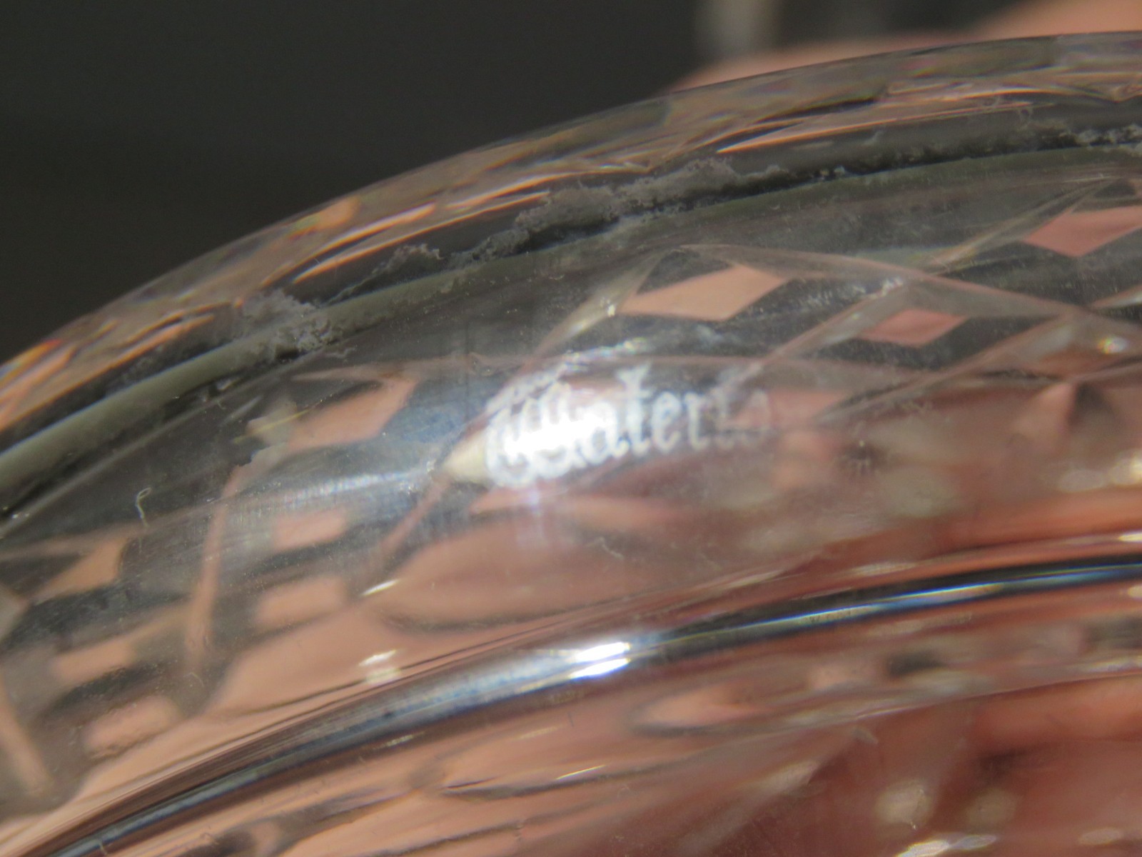 Waterford "Lismore" Pattern Irish Crystal Ship's Decanter