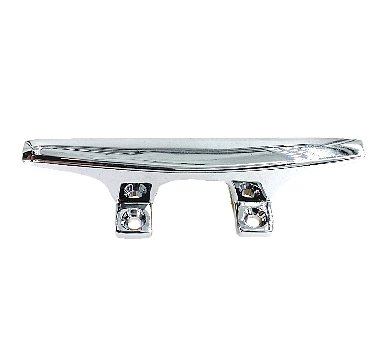 4.5" Boat Cleat - Open Base - Chrome Plated Zinc {SOLD AS A LOT OF 4}