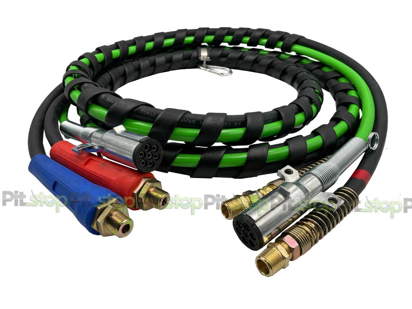 12ft 3 in 1 ABS & Power Air Line Hose Wrap 7 Way Electrical Cable Handle Trailer