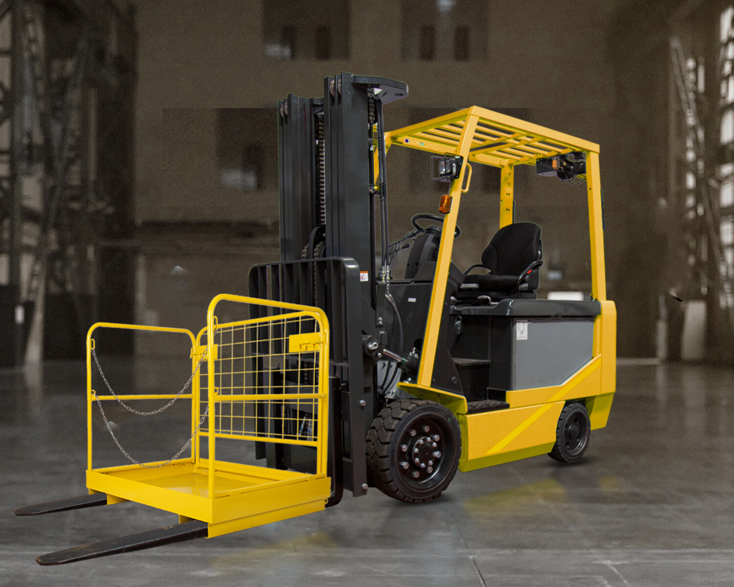 Forklift Safety Cage Work Platform 36 x 36 inch Construction Lift Basket 1100lbs