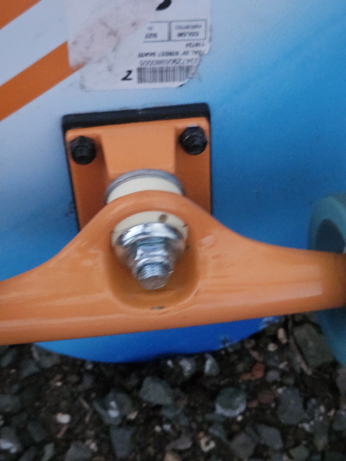 Santa Cruz Street Strip Cruiser Skateboard 8.79x29 Blue Orange Complete