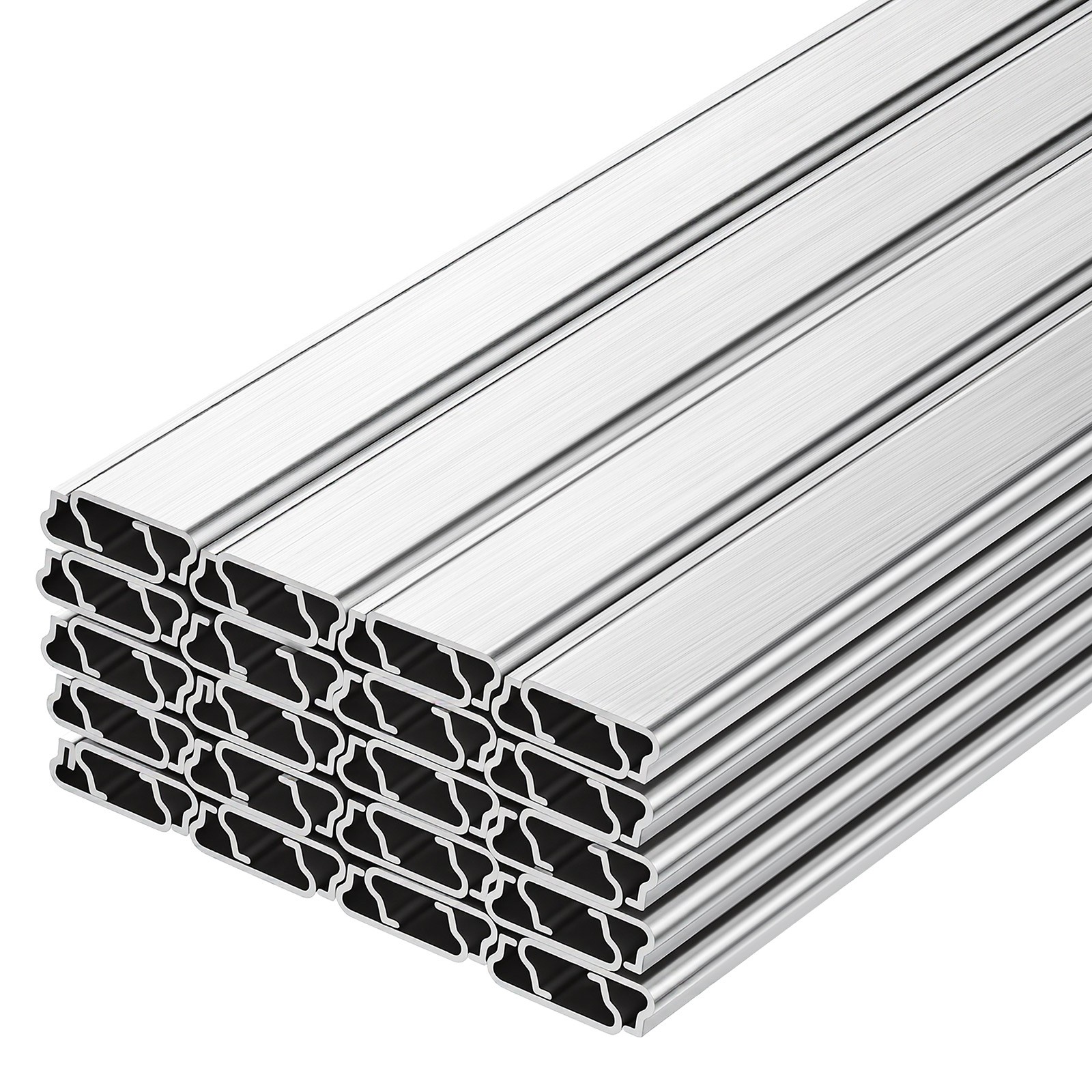 Uimoso Greenhouse Aluminum Lock Channel & Spring Wire Set, 40 Pcs, 6.56 ft