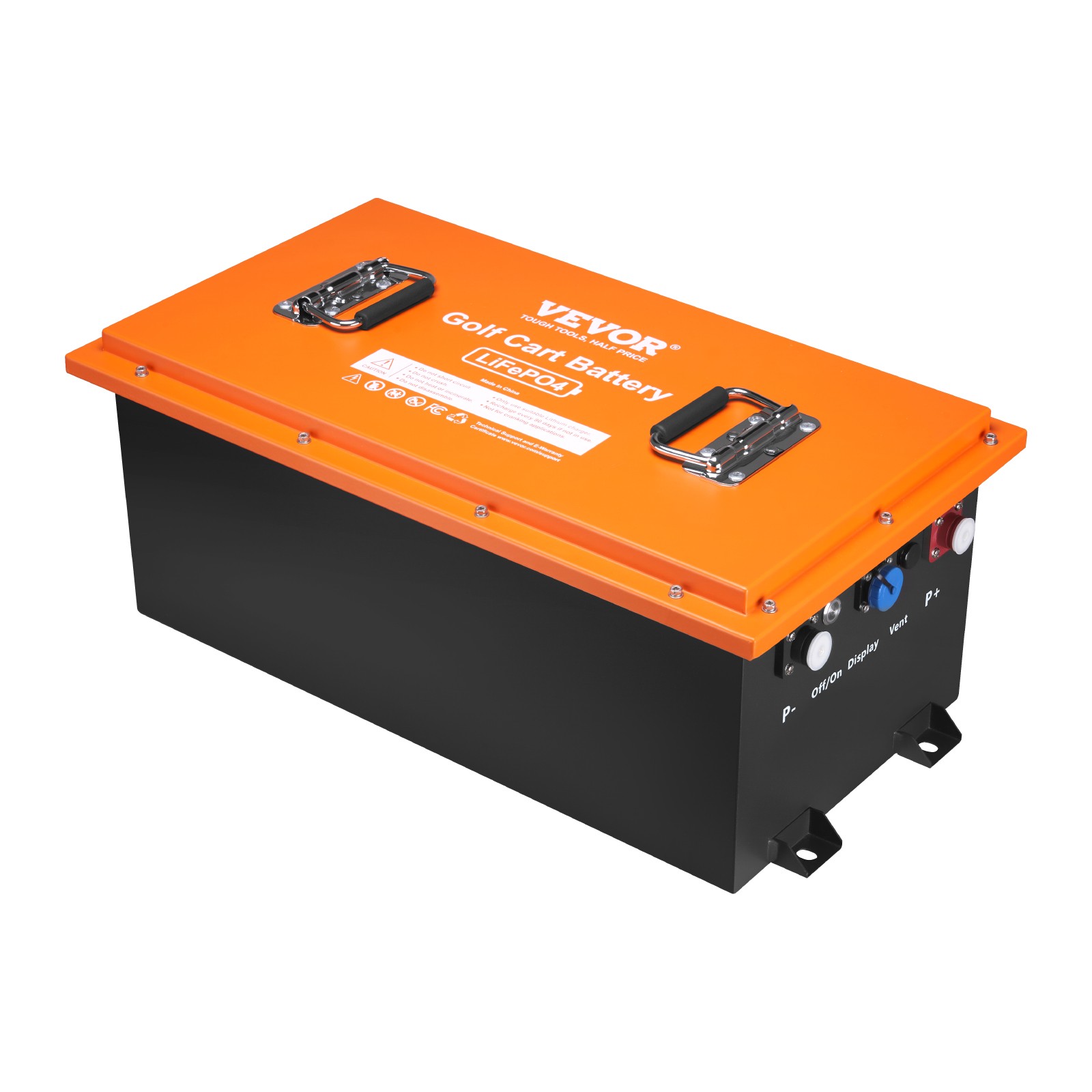 VEVOR 48V 105Ah Golf Cart Lithium Battery with 20A Charger and Touch Monitor