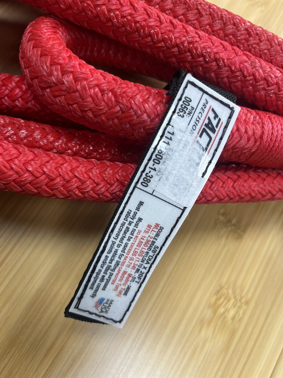 Factor 55 UTV / ATV Kinetic Energy Rope 20' x 5/8" Offroad recovery tow strap