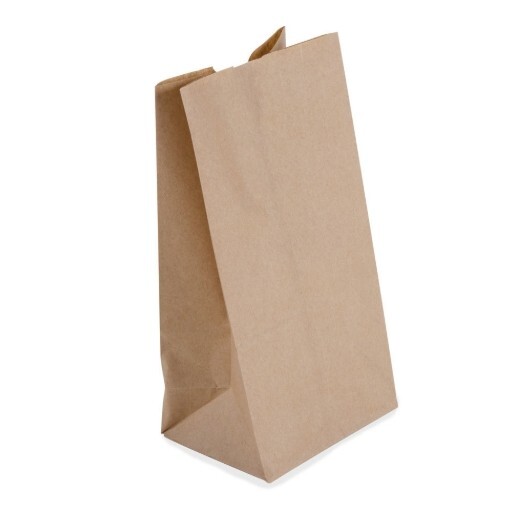 4Lb Brown/White Paper Bags
