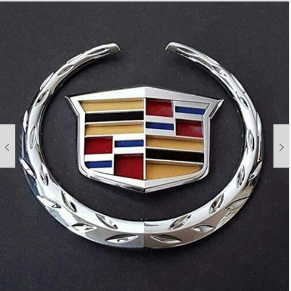Cadillac Front Grille 6" Emblem Hood Badge Logo Chrome Color Symbol New Ornament