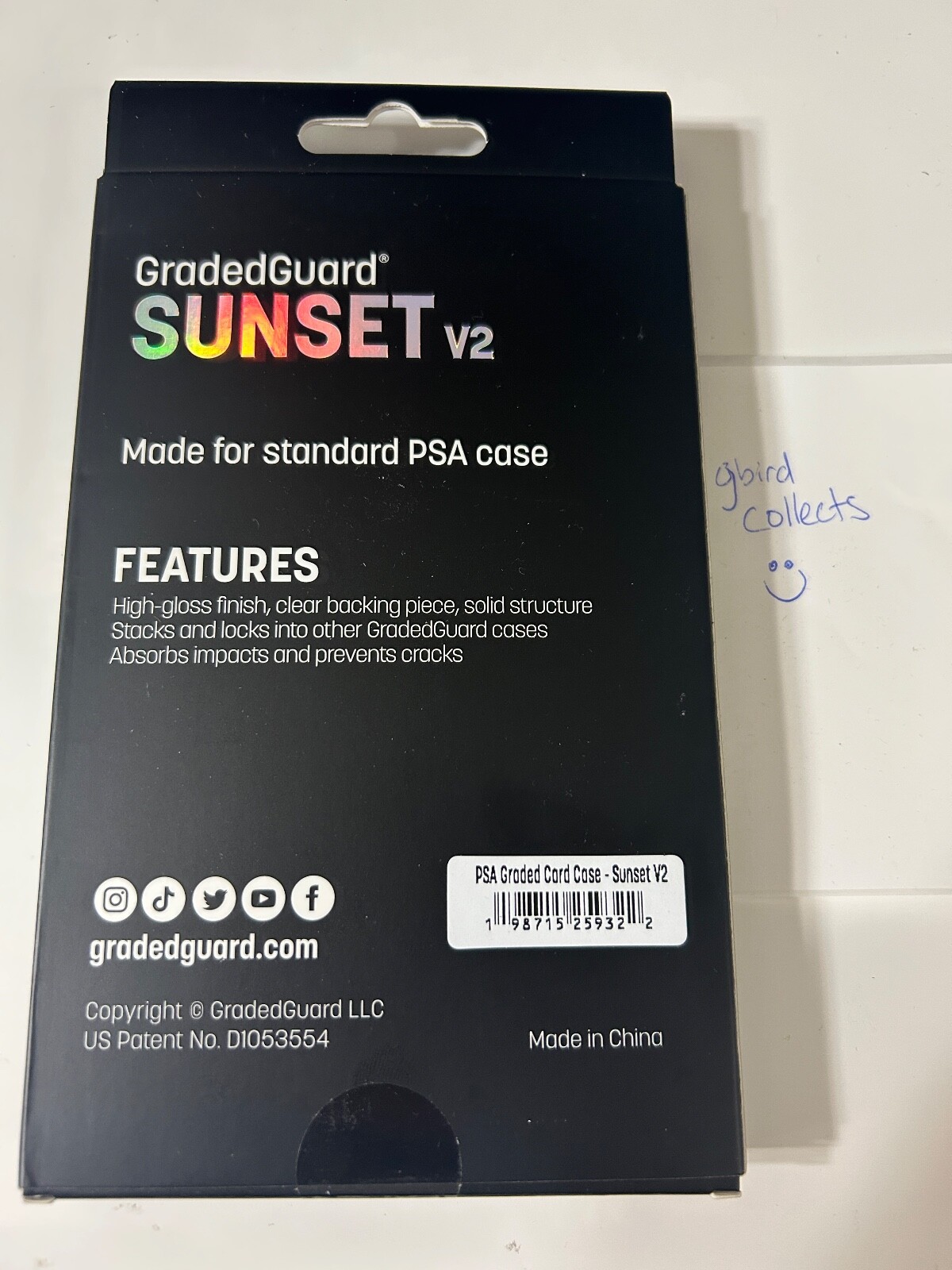 GradedGuard PSA Graded Card Case Guard Protector SUNSET V2 Limited Edition