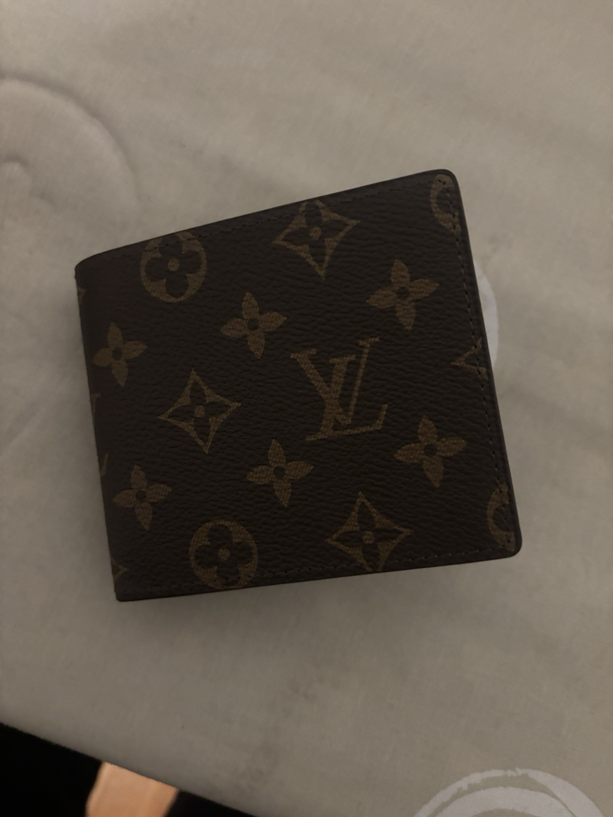 Authentic louis vuitton Brown Bifold Wallet Monogram for men
