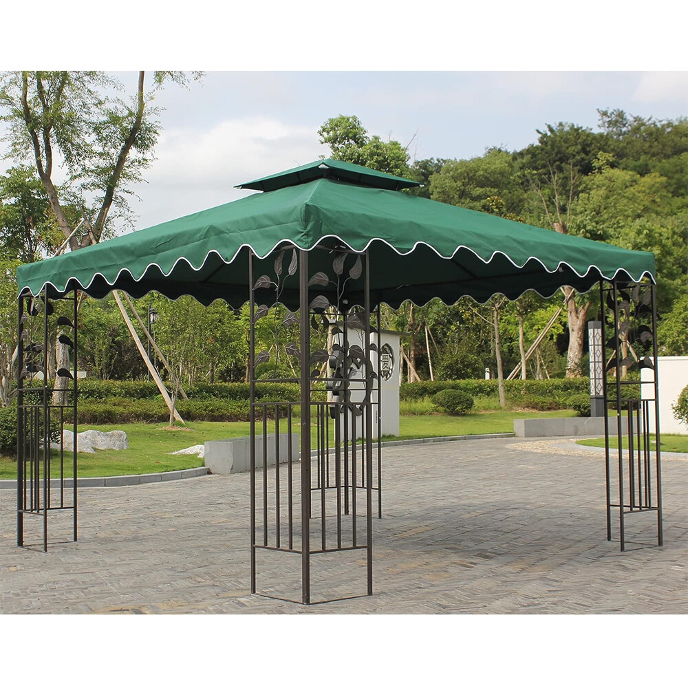 10'x10' Gazebo Canopy Top Replacement 1 2 Tier Garden Yard Patio Sunshade Cover