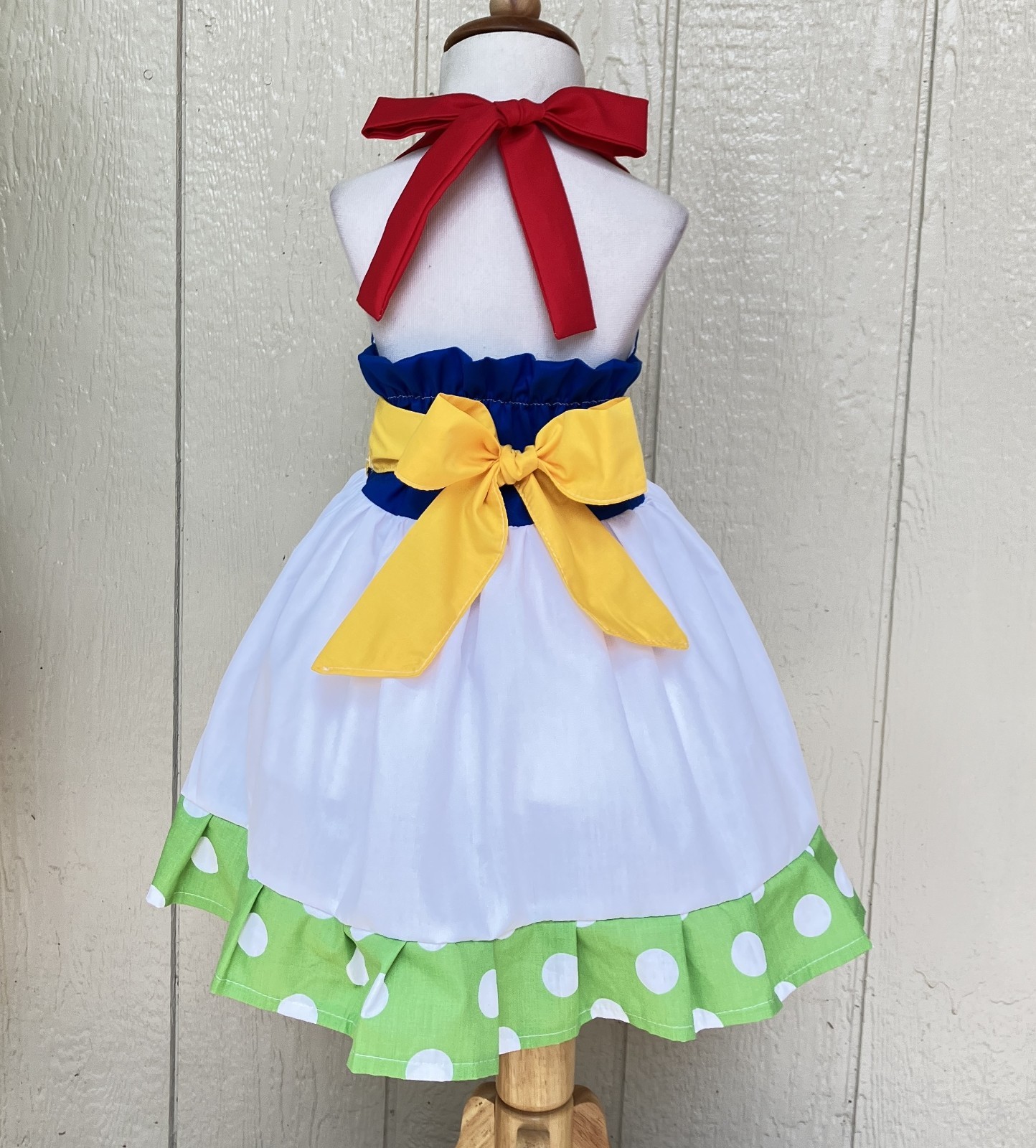 Super Mario And Yoshi Girls Toddler Fun Spring Summer Halter Dress