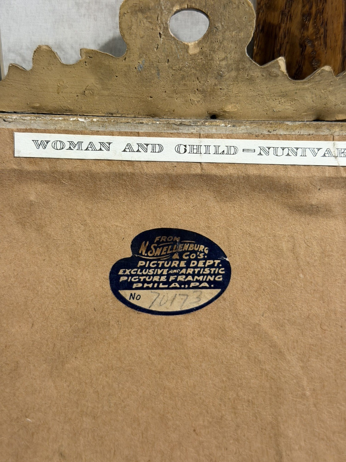 VINTAGE EDWARD CURTIS PHOTO / WOMAN & CHILD NUNIVAK/ ALASKA INUIT, ESKIMO