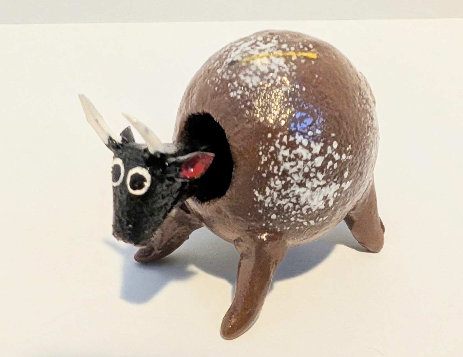 Handcrafted Mexican Bull Bobble Head