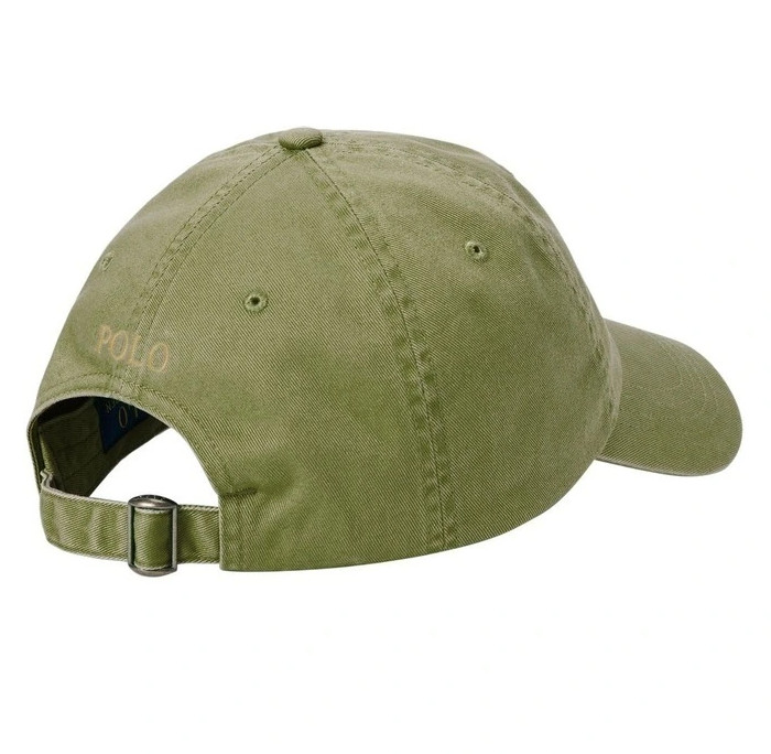 Polo Ralph Lauren Men's One Size Cotton Chino Adjustable Ball Cap Olive Green