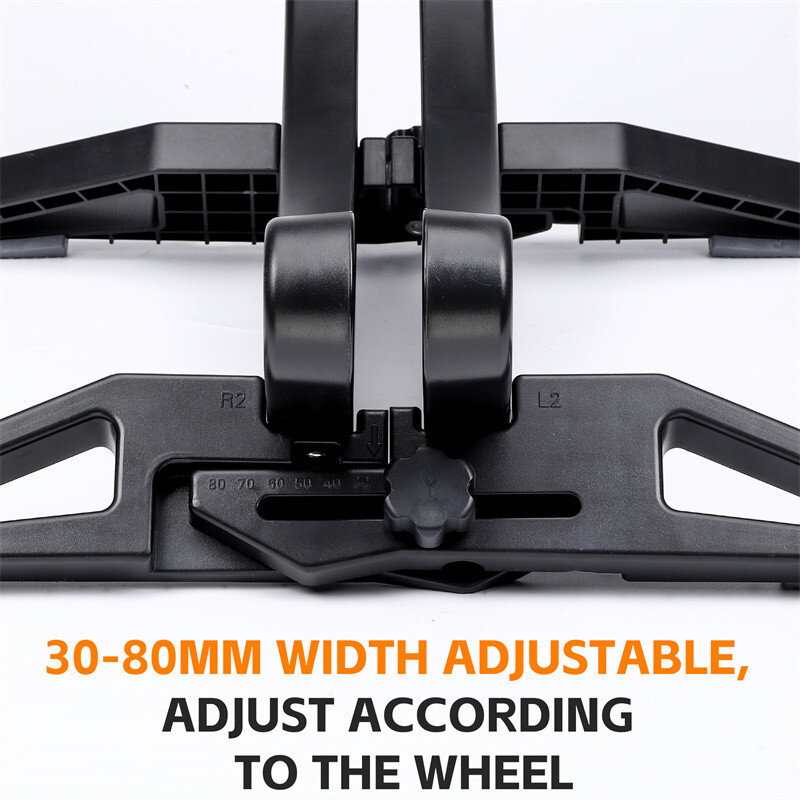 Adjustable Bicycle Stand Rack ABS MTB Road Bike Indoor Floor Parking Stand Black