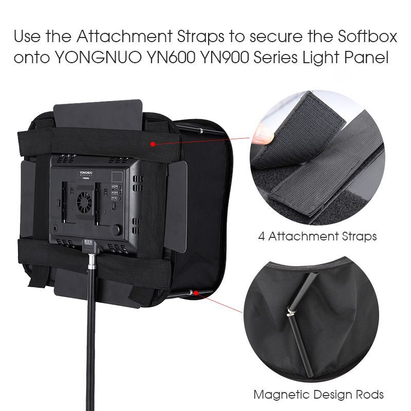 23*23Soft box Diffuser for YONGNUO Led Video Light Panel Foldable Soft Filter