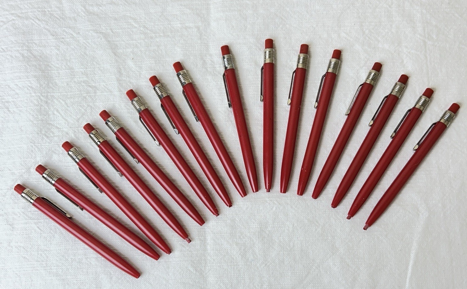16 Scripto Mechanical Pencil Grease Crayon Red US Government  Vintage
