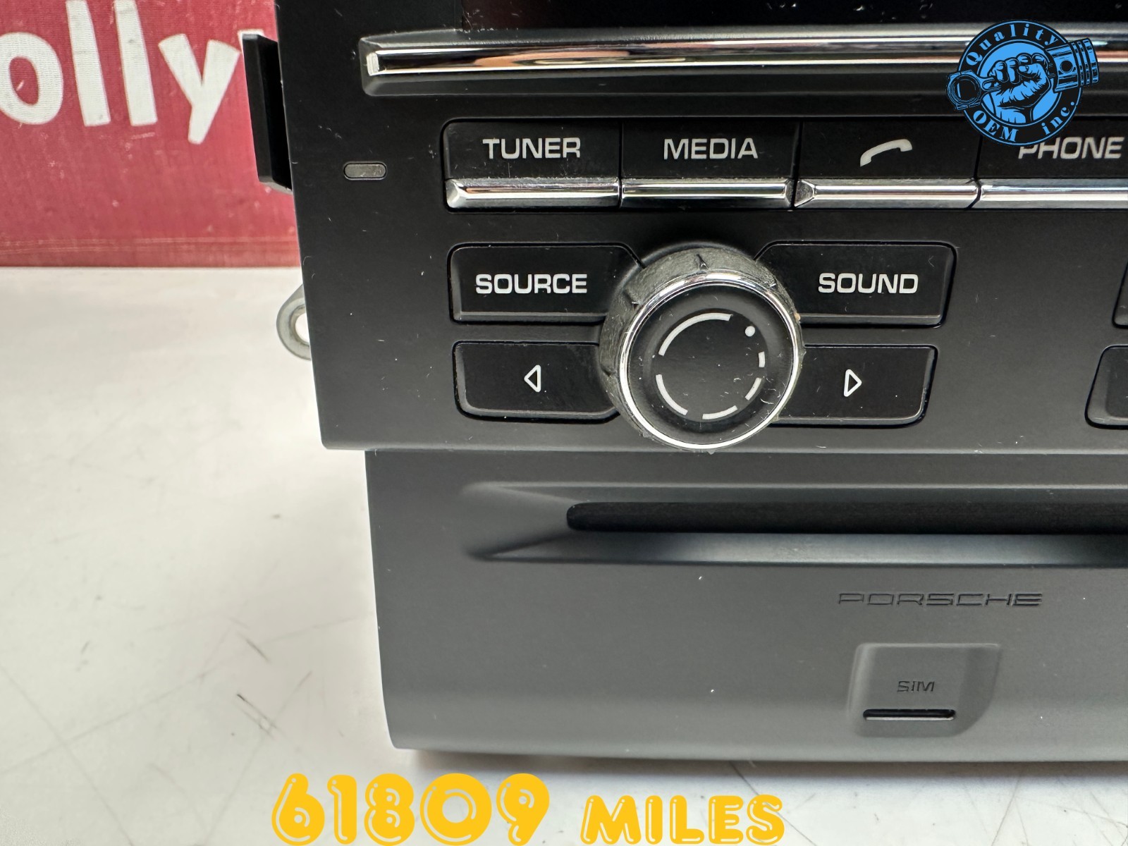 2015-2016 PORSCHE MACAN CD RADIO RECEIVER NAVI DISPLAY SCREEN MONITOR OEM 61 kmi