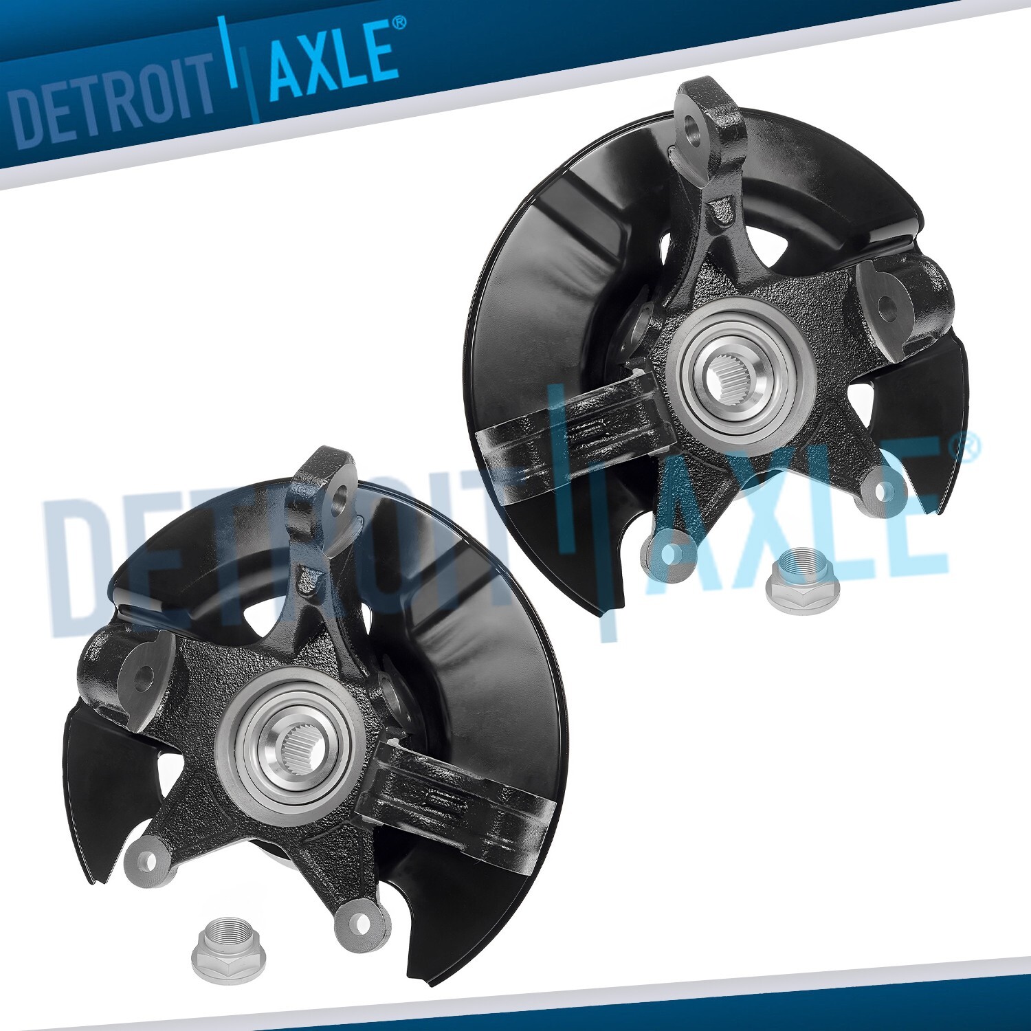 Front Steering Knuckle & Wheel Hub Bearing for 2005 2006 2007 2008 Honda Pilot