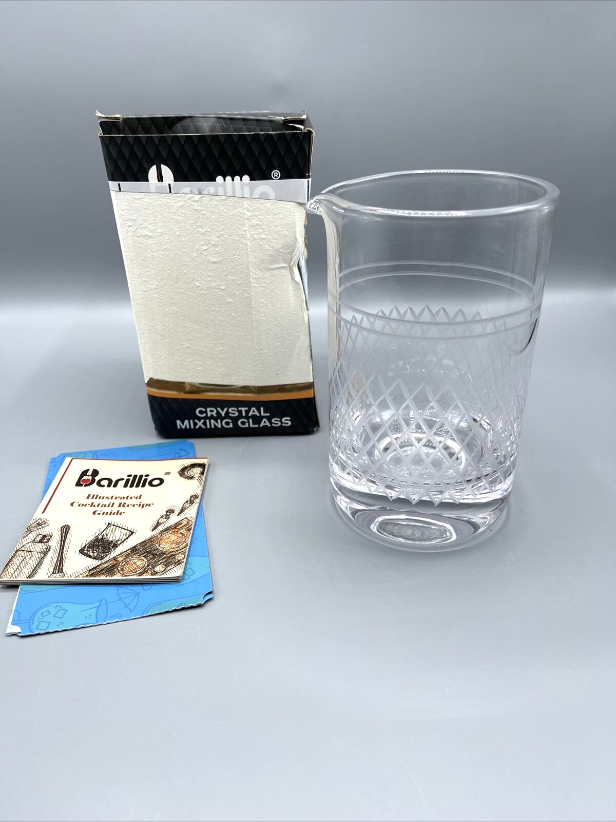 20 Oz Crystal Cocktail Mixing Glass with Weighted Bottom