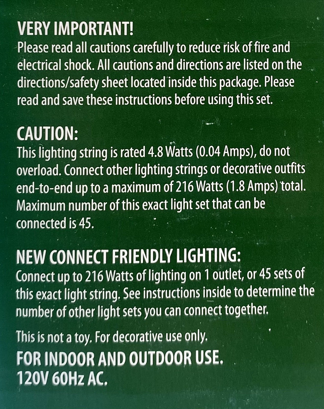 2 Packs NEW Holiday Time Clear LED 100 Mini Lights Green Wire 200 Total Lights