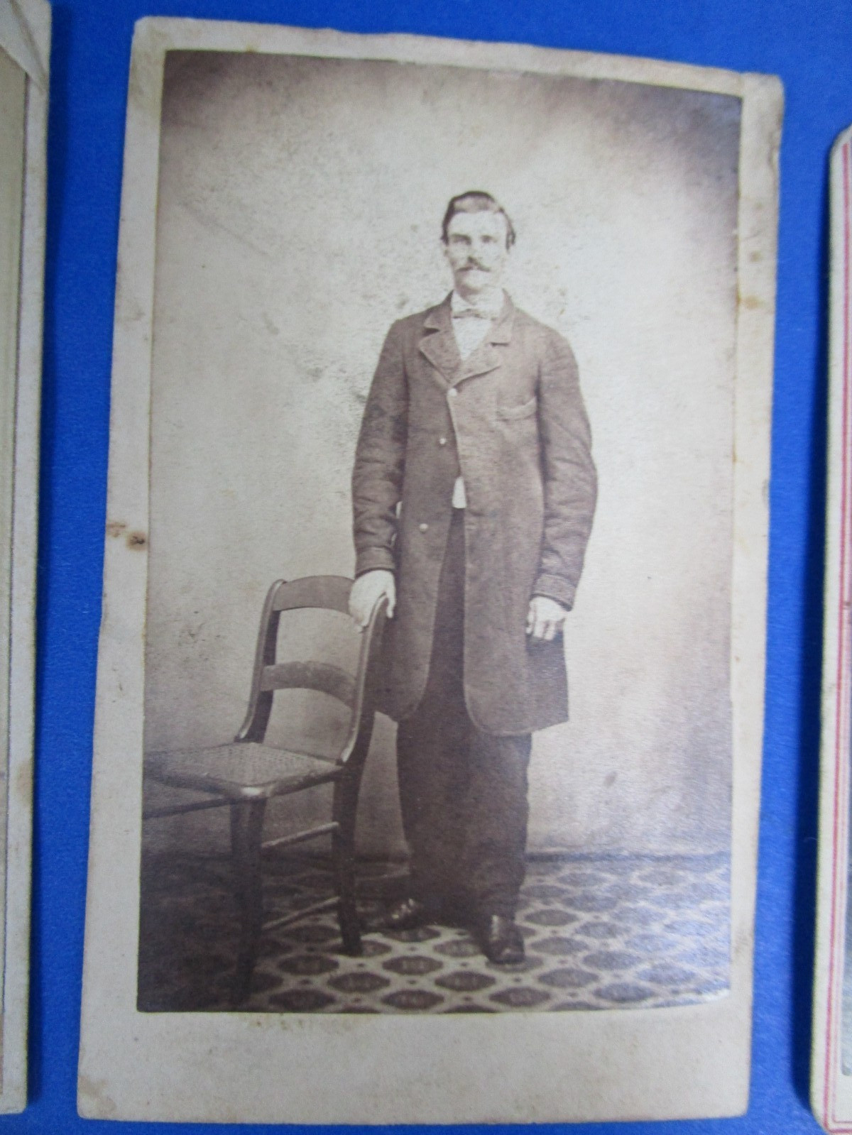 Antique Civil War Era CDV Portraits of Ladies & Gents; Some Tax Stamps