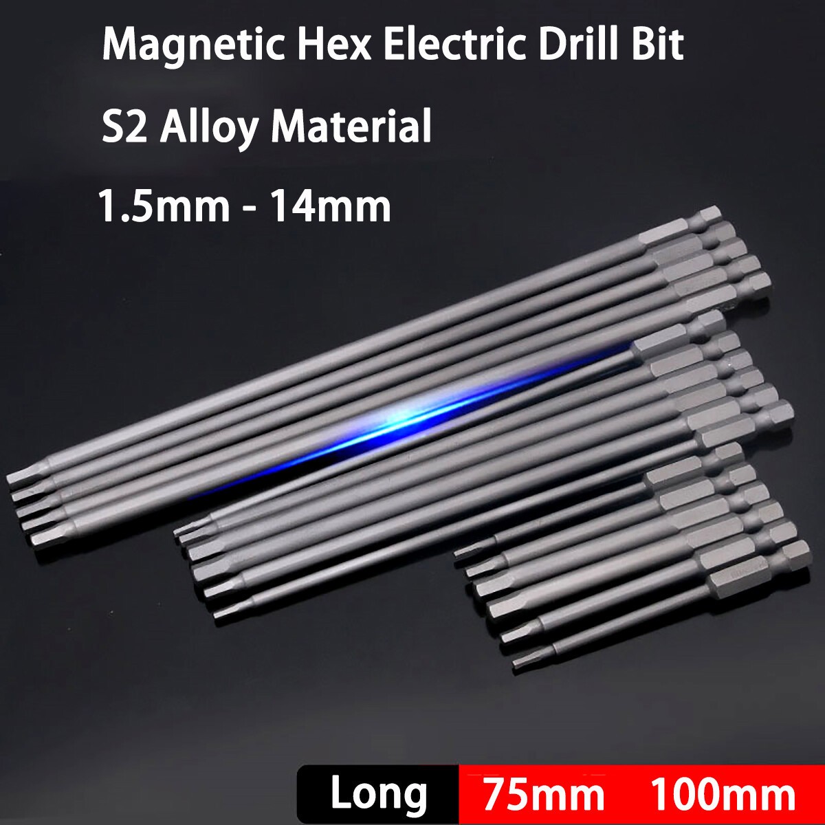 Extra Long Hex Key Allen Bit Quick Change Connect Impact Driver Power Drill Bit