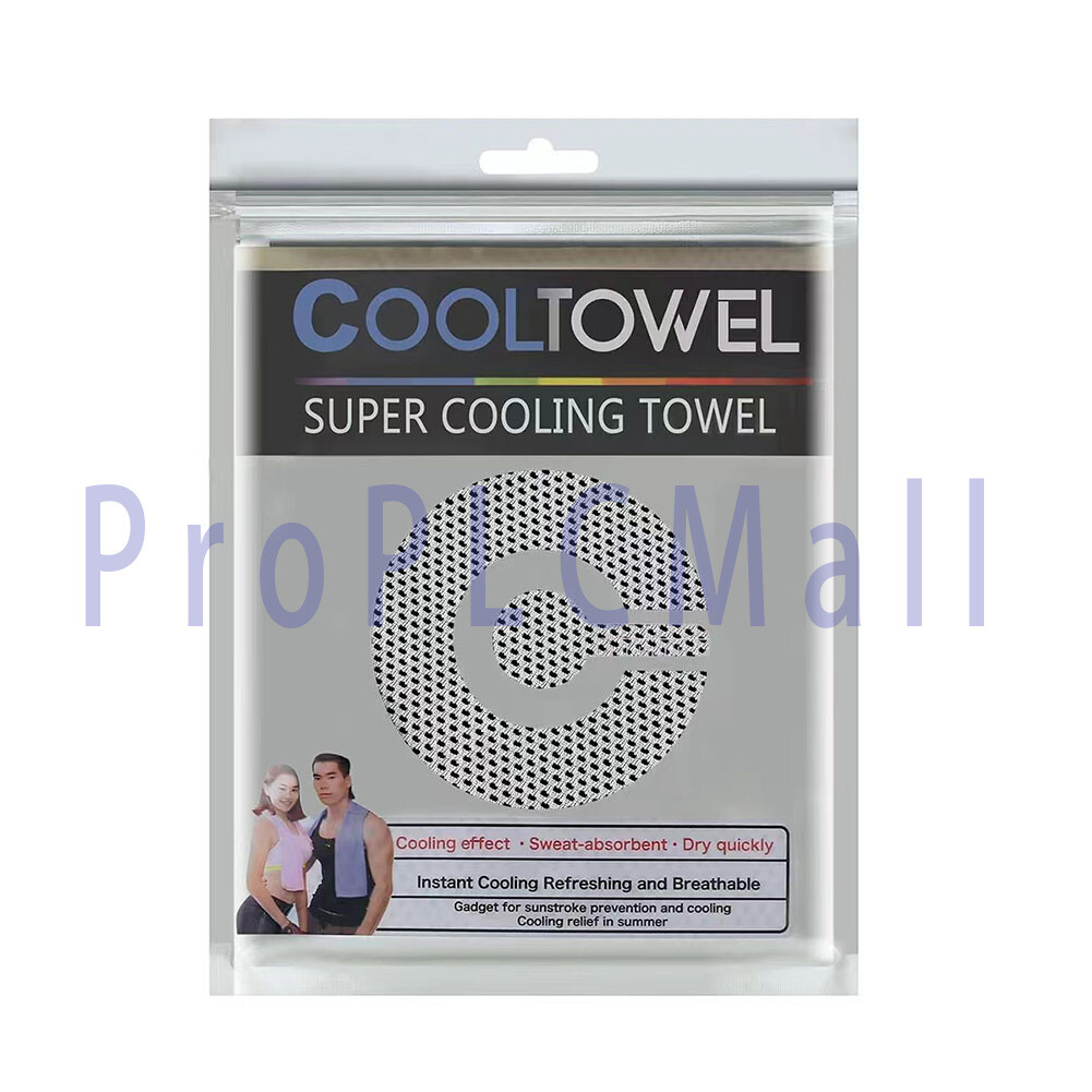 2x Cooling Cold Sports Towel Sweat-Absorbing Quick-Drying Portable Ice Towel